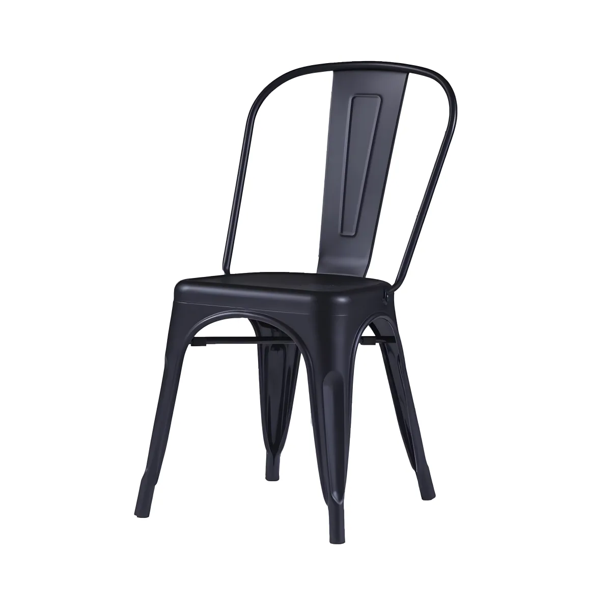 Industrial Metal Bistro Stackable Side Chair
