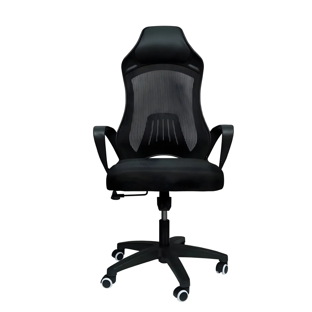 High Back Racing Style Mesh Office Chair with Fixed Headrest